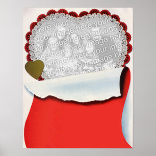 Ouderwetse Valentijnsdag Jonggehuwden Liefde en Ro Poster