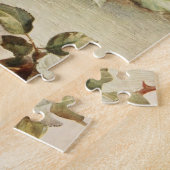 Ouderwetse Valentijnsdag Liefde Romantiek Roze Roz Legpuzzel (Zijkant)