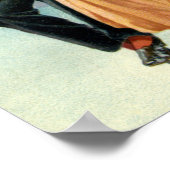 Ouderwetse Valentijnsdag Victoriaanse Liefde en Ro Poster (Hoek)