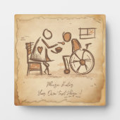  ouderwetse verzorger, verpleegassistent fotoplaat (Voorkant)