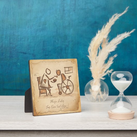  ouderwetse verzorger, verpleegassistent fotoplaat (Insitu)