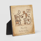  ouderwetse verzorger, verpleegassistent fotoplaat (Voorkant)