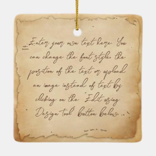  ouderwetse verzorger, verpleegassistent keramisch ornament (Achterkant)