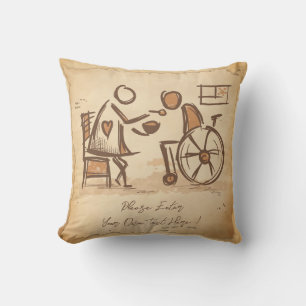  ouderwetse verzorger, verpleegassistent kussen