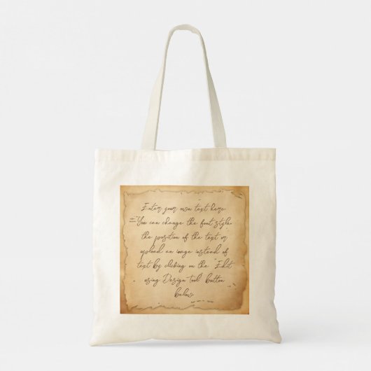  ouderwetse verzorger, verpleegassistent tote bag (Achterkant)