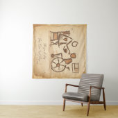  ouderwetse verzorger, verpleegassistent wandkleed (In Situ (horizontaal))