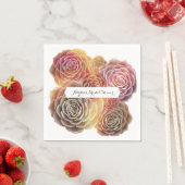 Ouderwetse vetplanten Vrijgezellenfeest Servetten (Insitu)