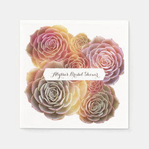 Ouderwetse vetplanten Vrijgezellenfeest Servetten