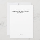 Ouderwetse Victoriaanse Kerstboom Feestdagenkaart (Achterkant)