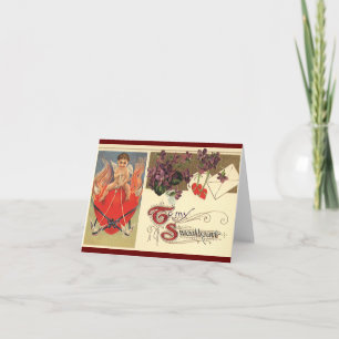 Ouderwetse Victoriaanse Valentijnsdag Voor Mijn Li Feestdagen Kaart