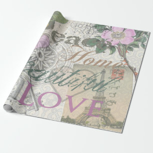 Ouderwetse Vrede Thuis Mooie Liefde Cadeaupapier