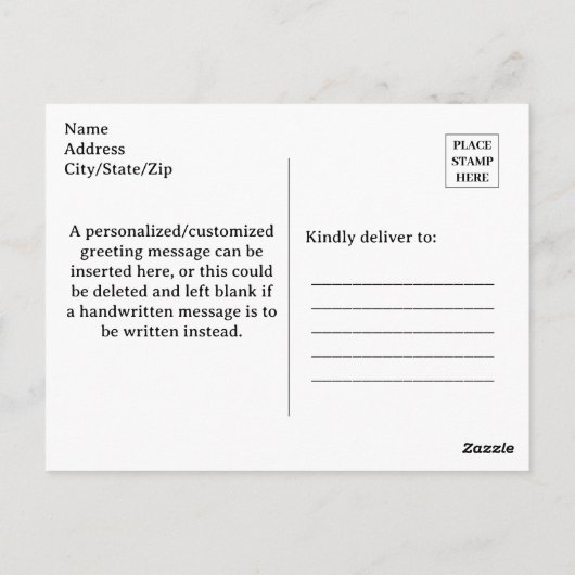 Ouderwetse vrouw uit de jaren 40 bloemige dankjewe briefkaart (Achterkant)