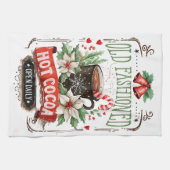 Ouderwetse warme chocolademelk theedoek (Horizontaal)