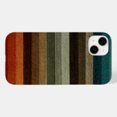 Ouderwetse warme herfst gestreepte patroon, aardet Case-Mate iPhone case (Achterkant (horizontaal))
