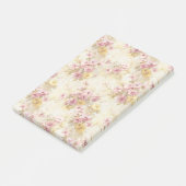 Ouderwetse waterverf bloempatroon post-it® notes (Schuin)