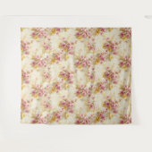 Ouderwetse waterverf bloempatroon wandkleed (Voorkant (horizontaal))