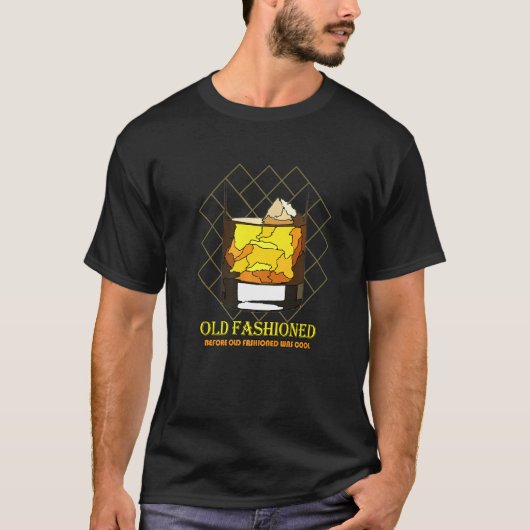 ouderwetse whisky t-shirt (Voorkant)