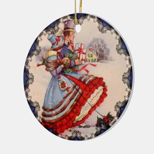 Ouderwetse winkelkerst ornament (Links)