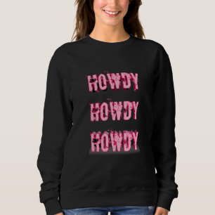 Ouderwetse witte howdy rodeo western country zuide trui