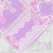Ouderwetse Witte Roze Lilac Kant Poodle Patchwork Fleece Deken