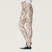 Ouderwetse Zangvogel Bes Tak Patroon Leggings (Links)