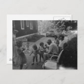 Ouderwetse zomer picknick plezier briefkaart (Voorkant / Achterkant)