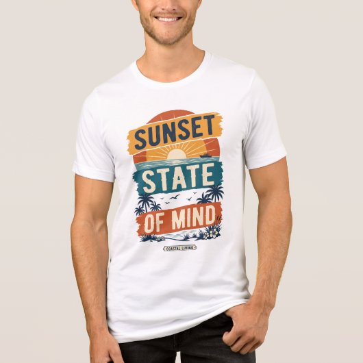 Ouderwetse zomervakantie ontwerp Tri-Blend shirt (Voorkant)