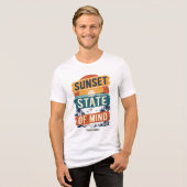 Ouderwetse zomervakantie ontwerp Tri-Blend shirt (Voorkant volledig)