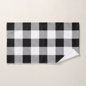 Ouderwetse zwart-wit Buffalo ruit Bad Handdoek (Handdoek)