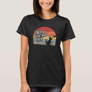 Ouderwetste Kat Papa Ooit  Kat Papa Poot Vuist Bum T-shirt