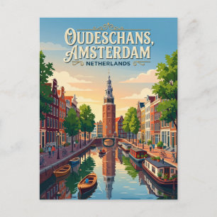 Oudeschans Kanaal Nederland Briefkaart