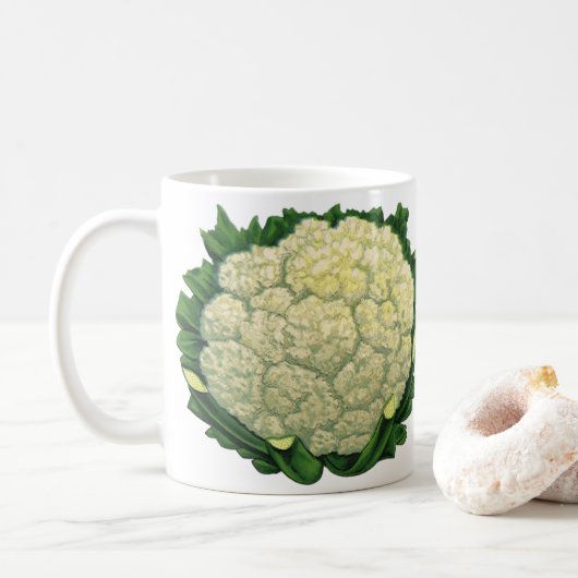 Oudevoedsel Groenten Bloemkool Koffiemok (Met donut)