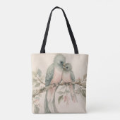 Oudewaterverf Liefdesvogels Tote Bag (Achterkant)