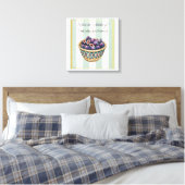 Oudewaterverf Vijgen Oogst Keukenlabels Canvas Afdruk (Insitu (Slaapkamer))