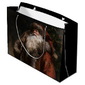 Oudewereldse Kerstman Groot Cadeauzakje (Achterkant Gekanteld)