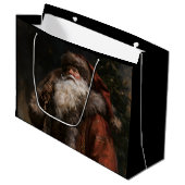 Oudewereldse Kerstman Groot Cadeauzakje (Voorkant Gekanteld)