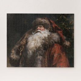 Oudewereldse Kerstman Legpuzzel