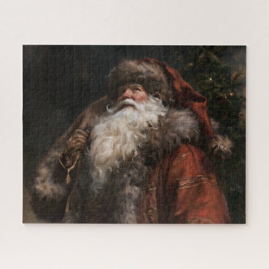 Oudewereldse Kerstman Legpuzzel (Horizontaal)