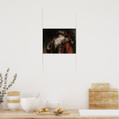 Oudewereldse Kerstman Poster (Keuken)