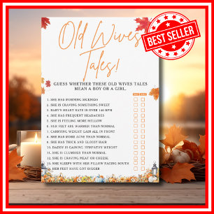 OUDEWIJVEN VERHAAL Baby Shower Spel LITTLE PUMPKIN Kaart