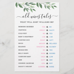 Oudewijvenpraatjes Geslacht Onthulling Baby Shower
