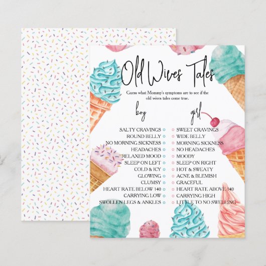 Oudewijvenpraatjes Wat is het Laatje Baby Shower S (Voorkant / Achterkant)