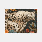 Oudewoud Tijger Botanische Bloementuin Fleece Deken (Voorkant (Horizontaal))