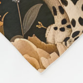 Oudewoud Tijger Botanische Bloementuin Fleece Deken (Hoek)