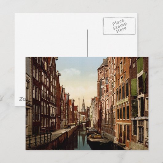 Oudezijds Kolk Amsterdam Briefkaart (Voorkant / Achterkant)