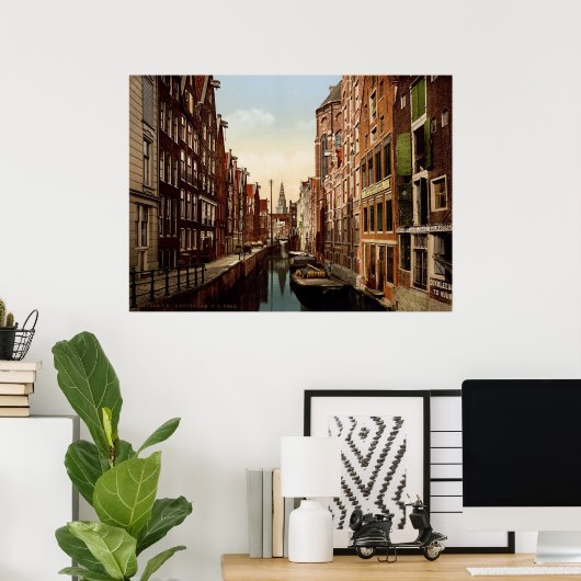 Oudezijds Kolk Amsterdam Poster (Thuiskantoor)