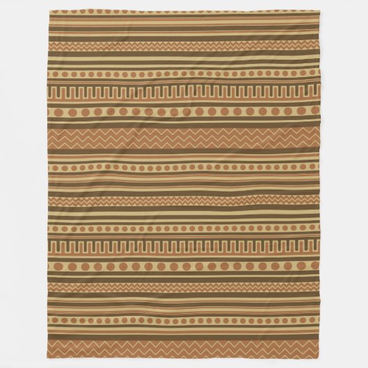 Oudgrieks geometrisch patroon fleece deken (Voorkant)