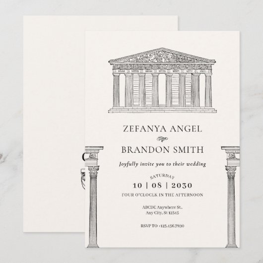 Oudgrieks Kaart (Voorkant / Achterkant)