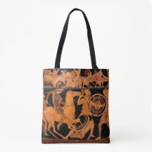 Oudgrieks Rood-figuur Klassieke Vaas Art Tas