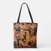 Oudgrieks Rood-figuur Klassieke Vaas Art Tas (Achterkant)